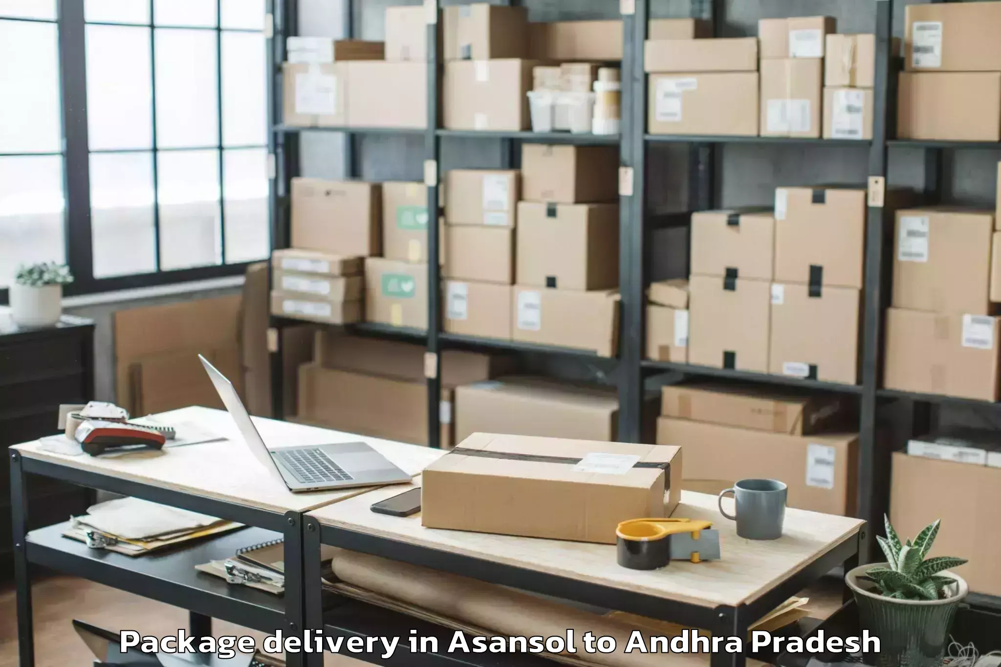 Reliable Asansol to Vignan University Guntur Package Delivery